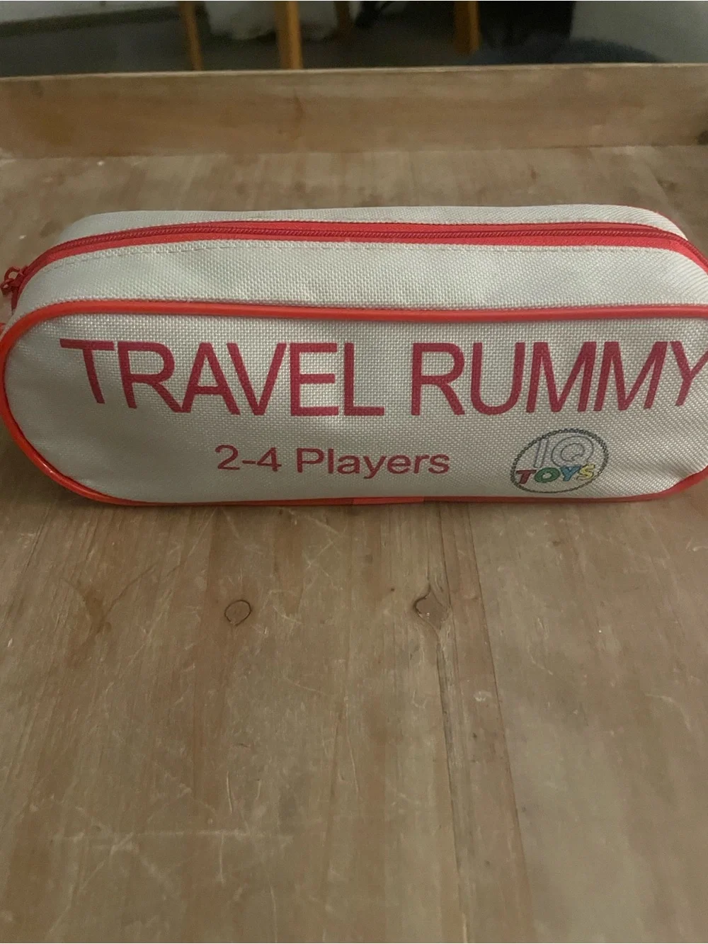 IQ toys Travel Rummy Game Set - White and Red by